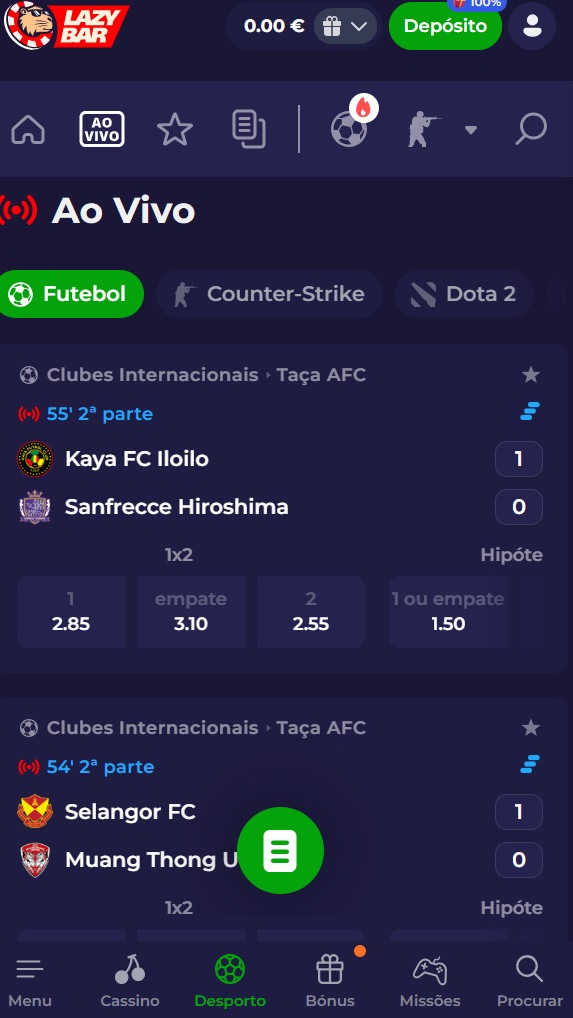 futebol ao vivo ahora